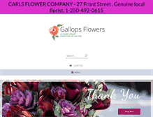 Tablet Screenshot of gallopsflowers.com